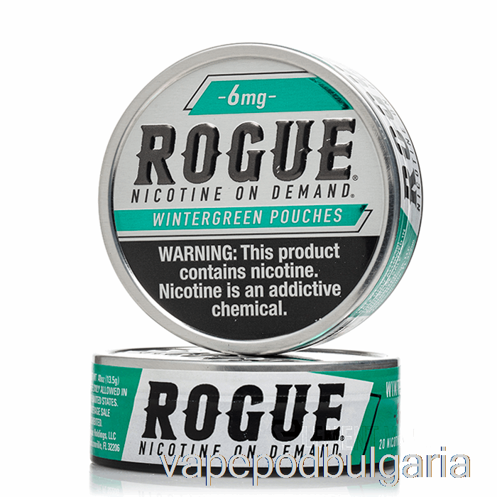 Vape Течности Rogue Nicotine Pouches - Wintergreen 3mg (5-pack)